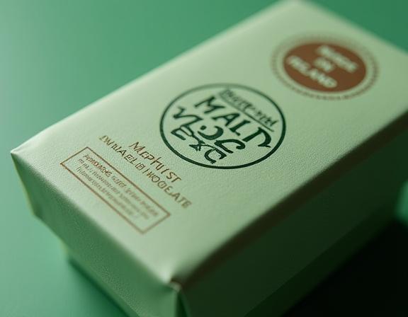 Detailed shot of an Emerald Glow Studio product box with a 'Made in Ireland' seal.
